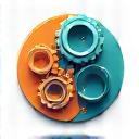 Icon of interconnected gears