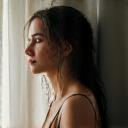 Photo of a thoughtful client, Sophia Antoniou.